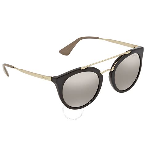 prada pr 23ssf|Prada Light Brown Mirror Gold Oval Ladies .